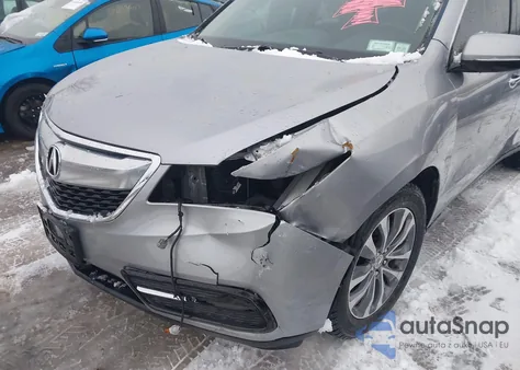 2016 Acura Mdx Technology Acurawatch Plus Packages/Technology Package from USA, damaged, VIN 5FRYD4H40GB038165
